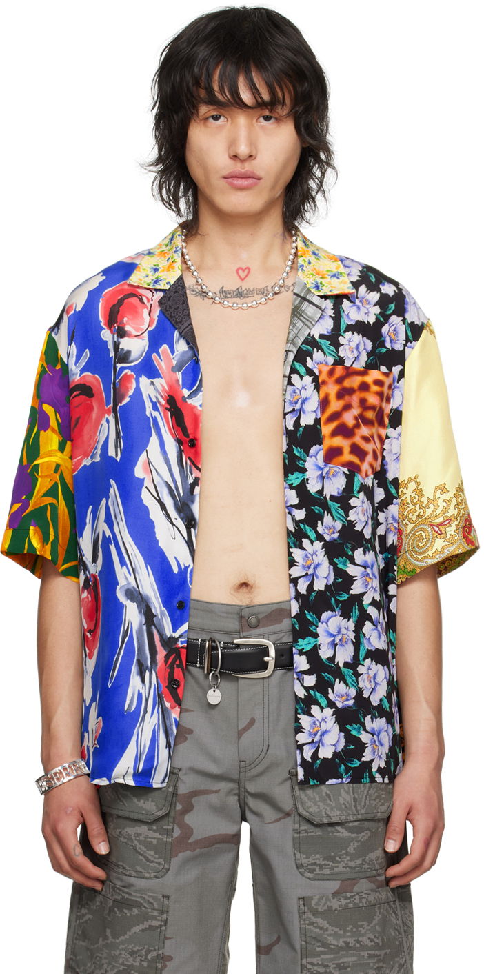 Srajce Marine Serre Scarves Shirt Modra | MSI025 UWOV0036