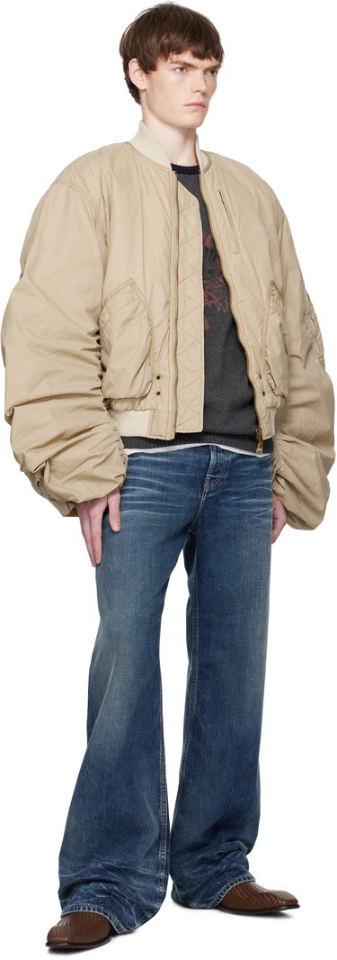 Bomber jakna We11done We11done Washed Nylon Bomber Jacket Bež | WD-JP2-25-059-U-BG, 3