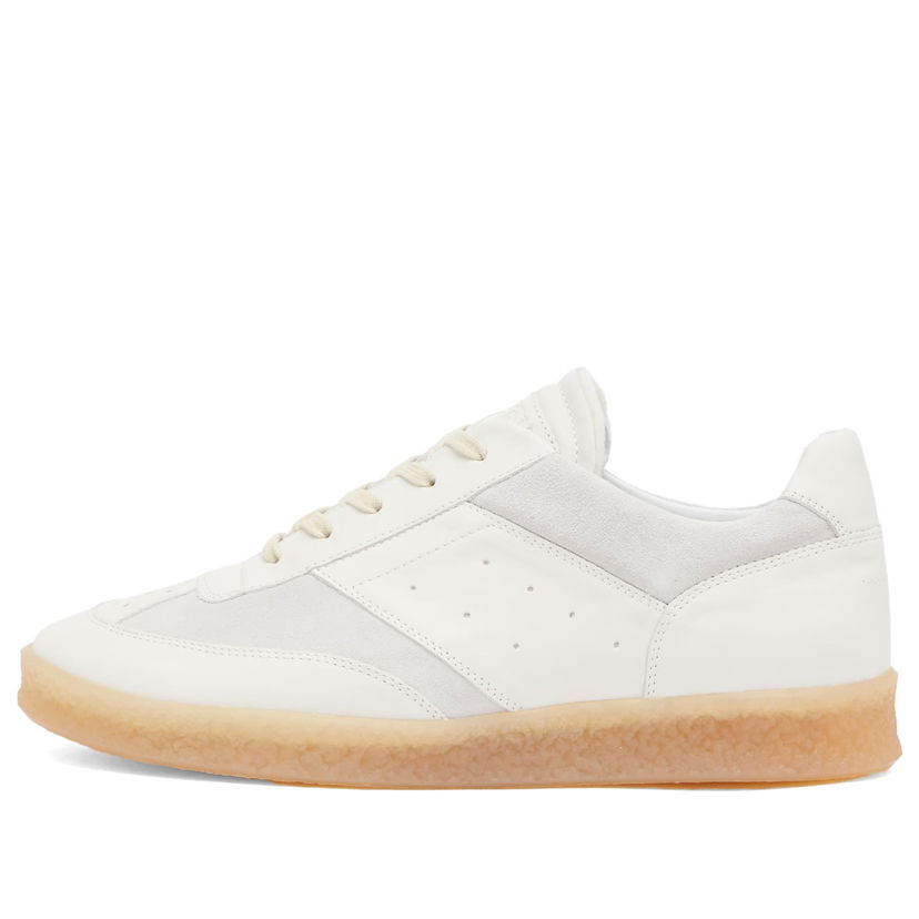 Superge in čevlji Maison Margiela MM6 Maison Margiela Leather Lace Up Bela | SH1WS0012-P6435-HA616