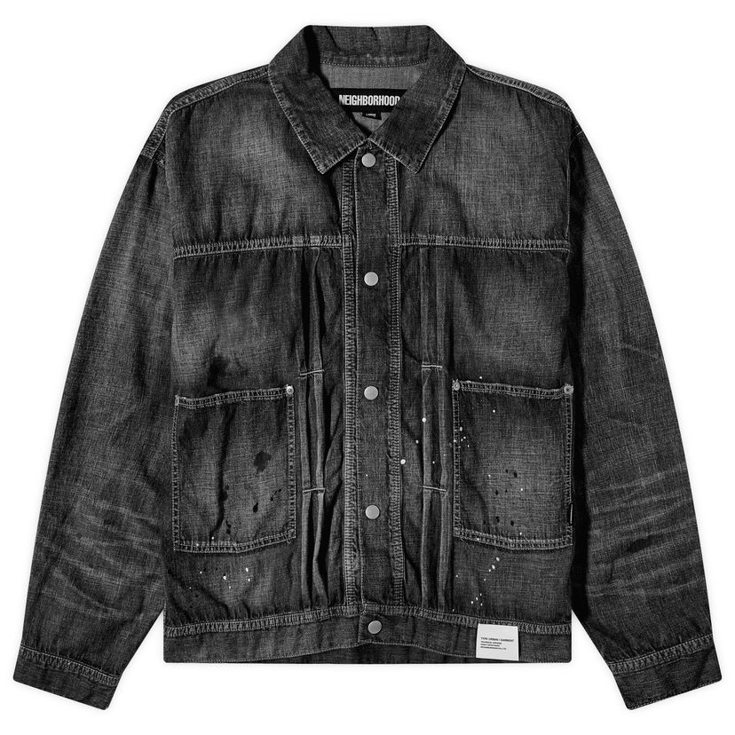 Jakna Neighborhood Washed Črna | 241SPNH-JKM04-BK