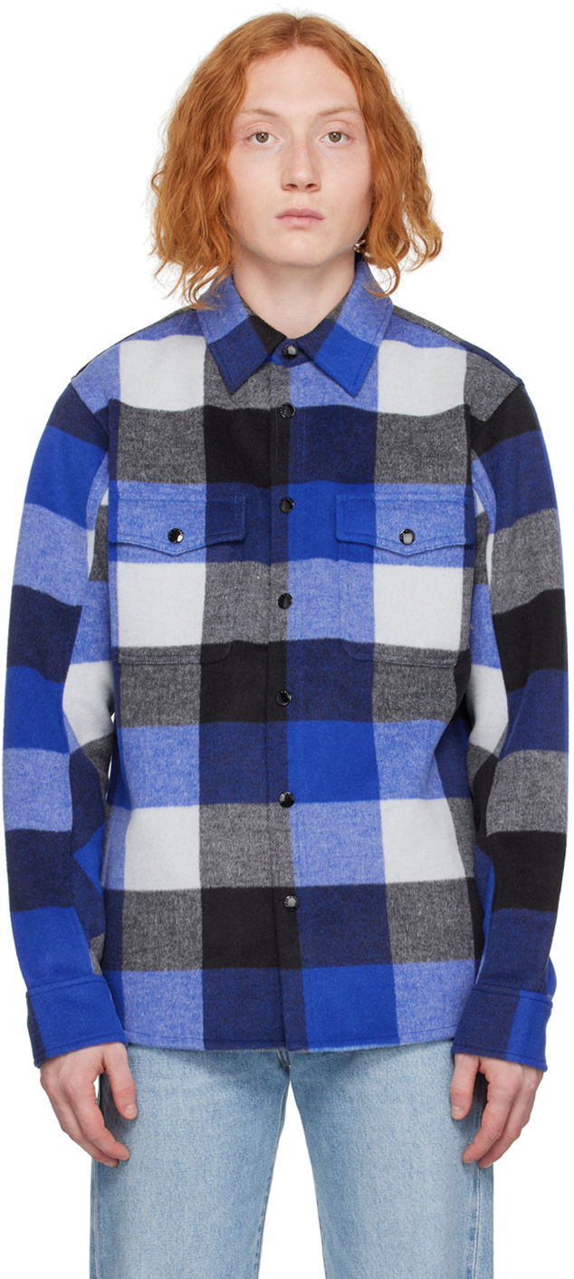 Srajce rag & bone Rag & Bone Plaid Jack Shirt Modra | MBW22HA389RTML