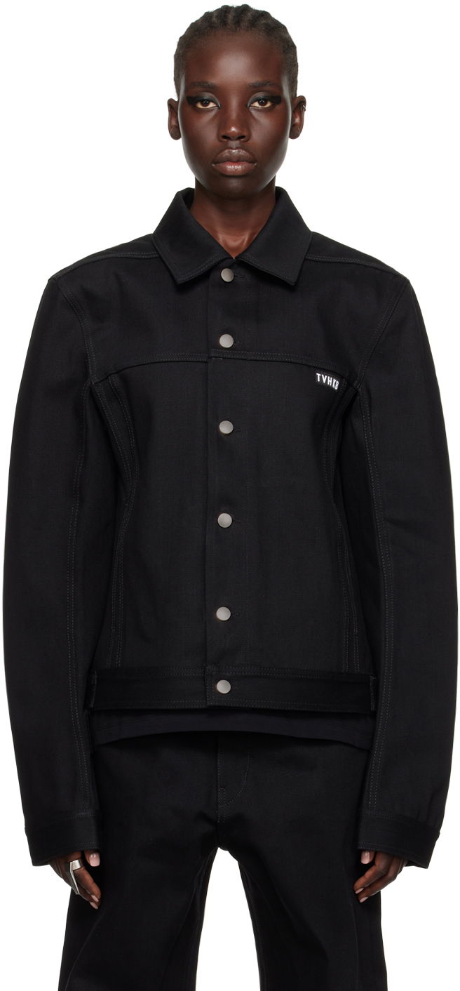 Jakna Rick Owens SSENSE x TVHKB Edition Denim Jacket Črna | RN02C4758 HBLKP5, 0