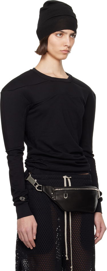 Pulover Rick Owens Rick Owens Champion Edition Girdered Harness Sweatshirt Črna | CW01E1707 CHJG, 1