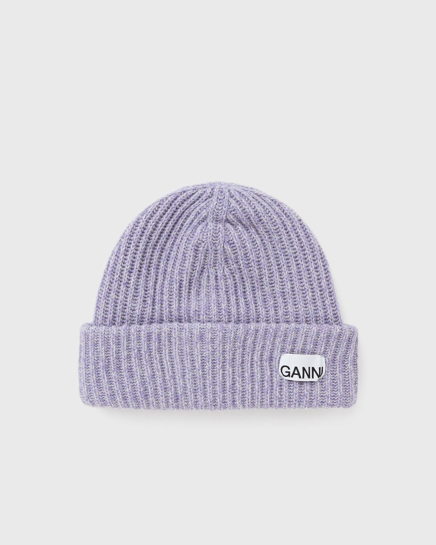 Beanie GANNI Structured Rib Beanie Lila | A6439-233, 0