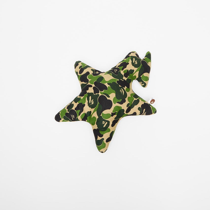 Home decor BAPE Bathing Ape Abc Camo Star Cushion Zelena | 001HOK801004M GRN