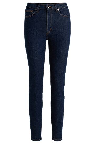 Kavbojke BOSS Skinny-Fit Stretch Denim Jeans Modra | 50513694