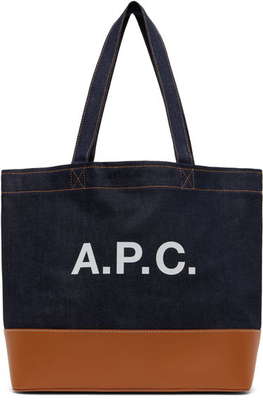 Tote bag A.P.C. A.P.C. Axel E/W Denim Tote Modra | CODDP-M61917, 0