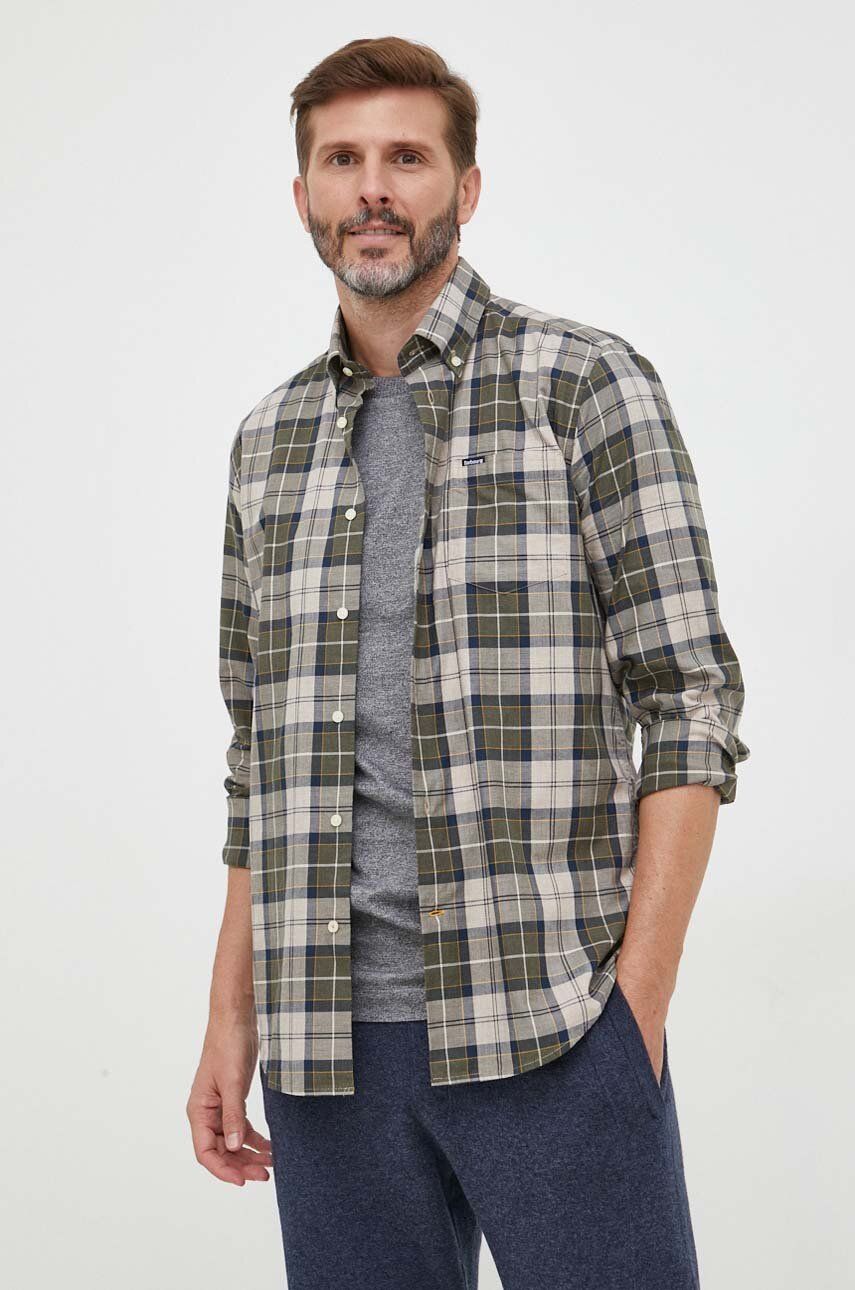 Srajce Barbour Slim Fit Button-Down Shirt Zelena | MSH4982, 0