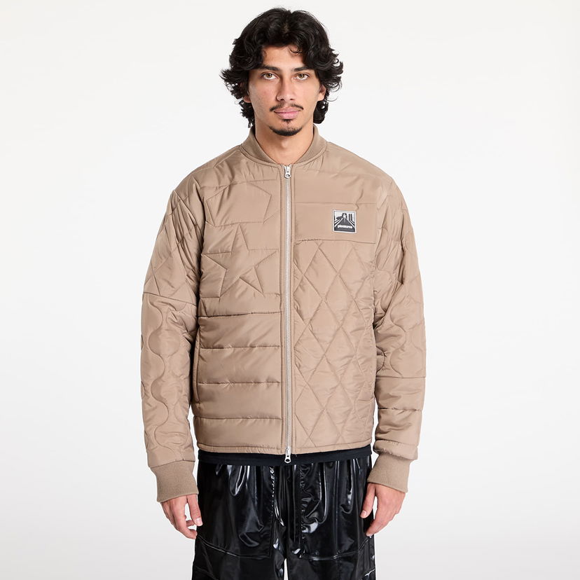 Bomber jakna Pleasures Stonehenge Quilted Jacket Bež | P24W016 BROWN