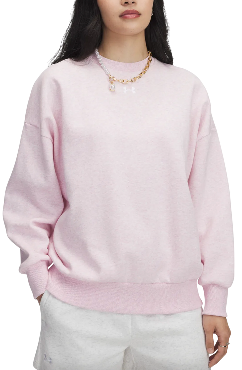 Pulover Under Armour Under Armour Rival Fleece Crew Sweatshirt Roza | 1386463-647