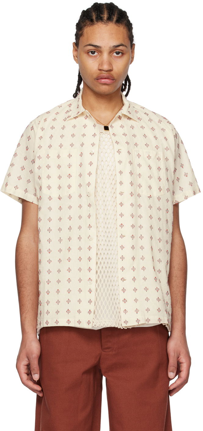 Srajce Bode Bode Chrystie Print Shirt Bela | MRS23SH012