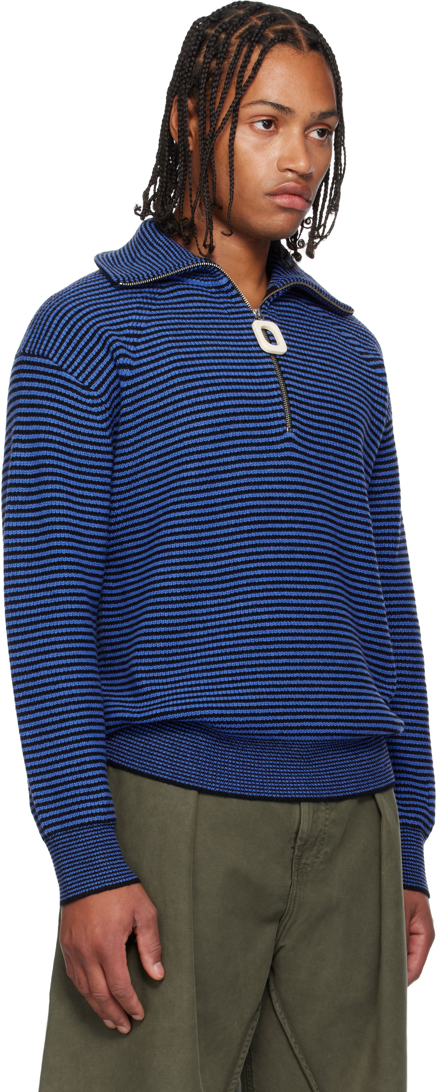Pleteni pulover JW Anderson JW Anderson Half Zip Sweater Večbarvna | KW1285-YN0408, 1