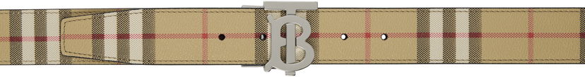 Pasovi Burberry Check & Leather Reversible Belt Bež | 8069853