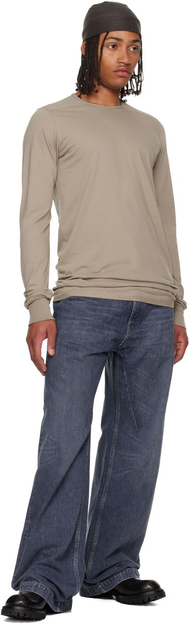 Majica Rick Owens DRKSHDW Concordians Level LS T-shirt Bež | DU02E7260 RN, 3