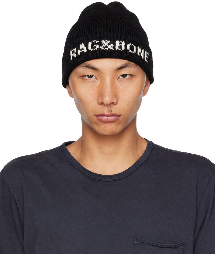 Beanie rag & bone Rag & Bone Margo Beanie Črna | WJK22HS000BV00