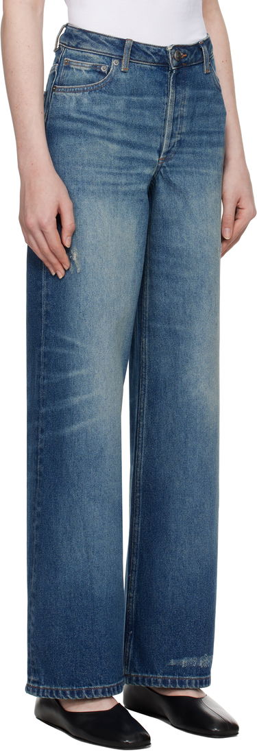 Kavbojke A.P.C. Elisabeth Wide-Leg Jeans Modra | COHFC-F09181, 1