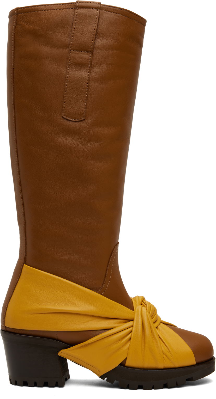 Oblačila KIKO KOSTADINOV Kiko Kostadinov Knotted Riding Boots Rjava | KKWAW24FT03-156