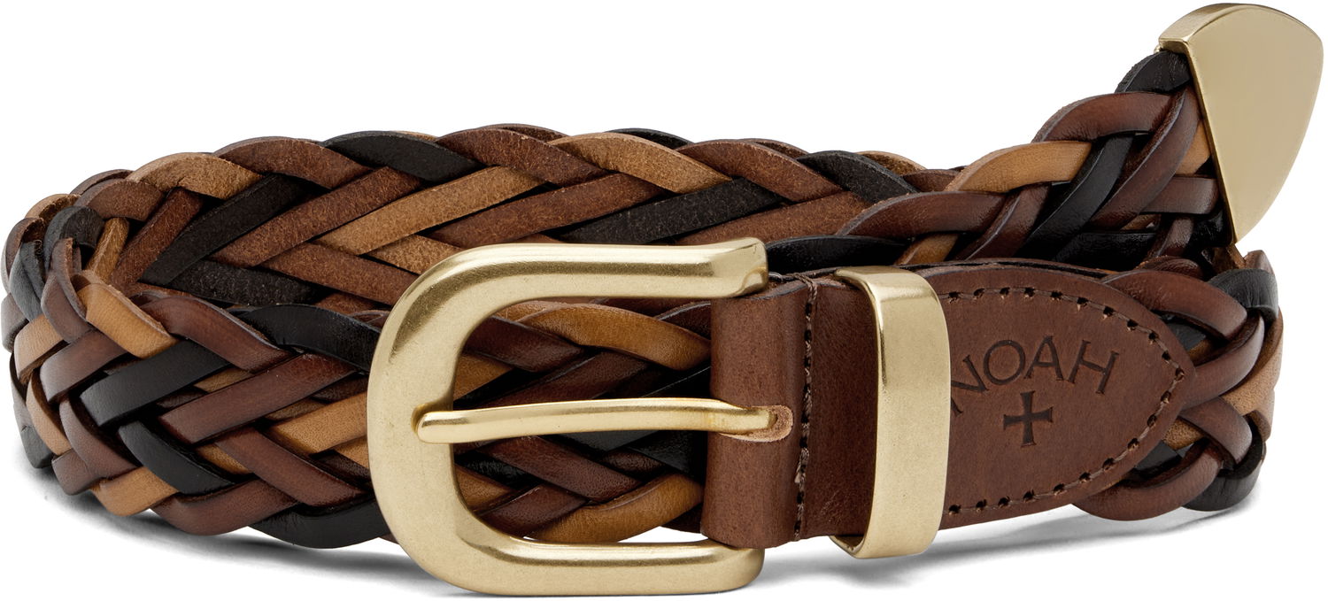 Pasovi Noah Noah Braided Leather Belt Rjava | A291FW24BRW, 0