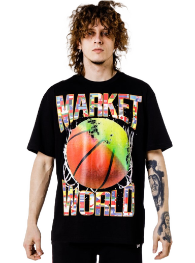 Majica MARKET The Games Bring Us Together T-shirt(B-Ball) Črna | 399000639/0001