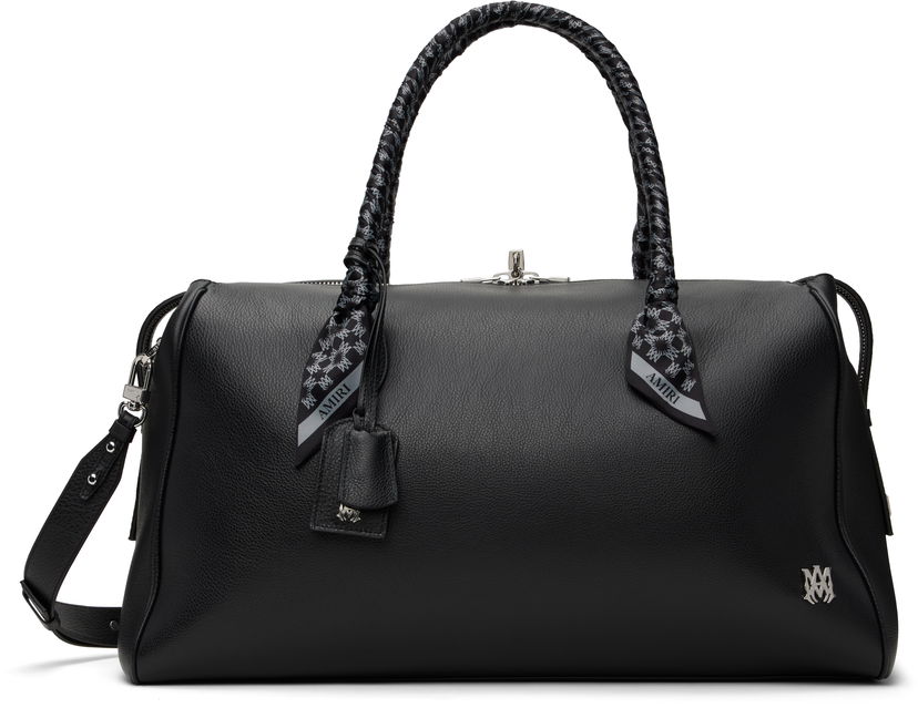 Potovalna torba AMIRI AMIRI Pebbled Leather Weekender Duffle Bag Črna | AMBGTH1007