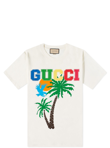 Majica Gucci Palms Tee White Bela | 548334-XJEOW-9095