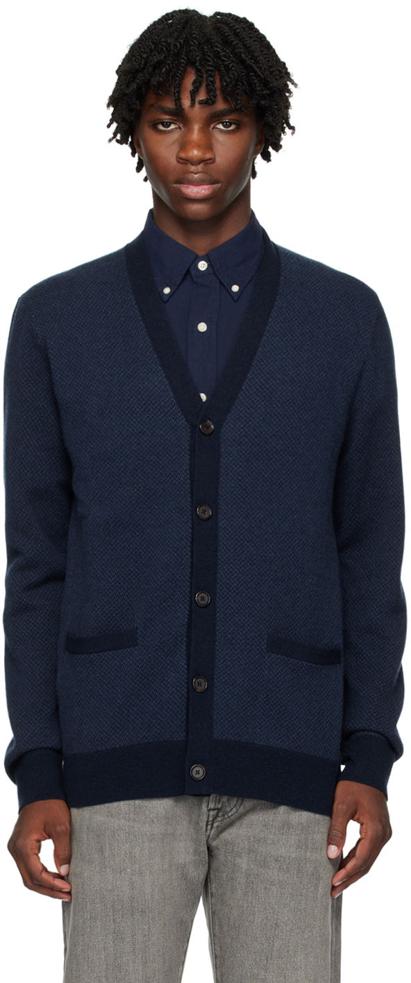 Pleteni pulover Polo by Ralph Lauren Polo Ralph Lauren Y-Neck Cardigan Mornarica | 710918186002, 0