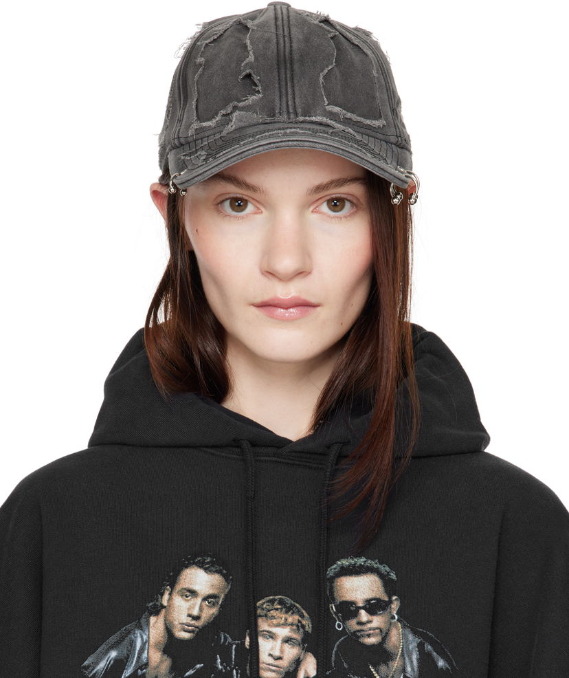 Kapa VETEMENTS Vetements Destroyed Cap Siva | UA66CA160B