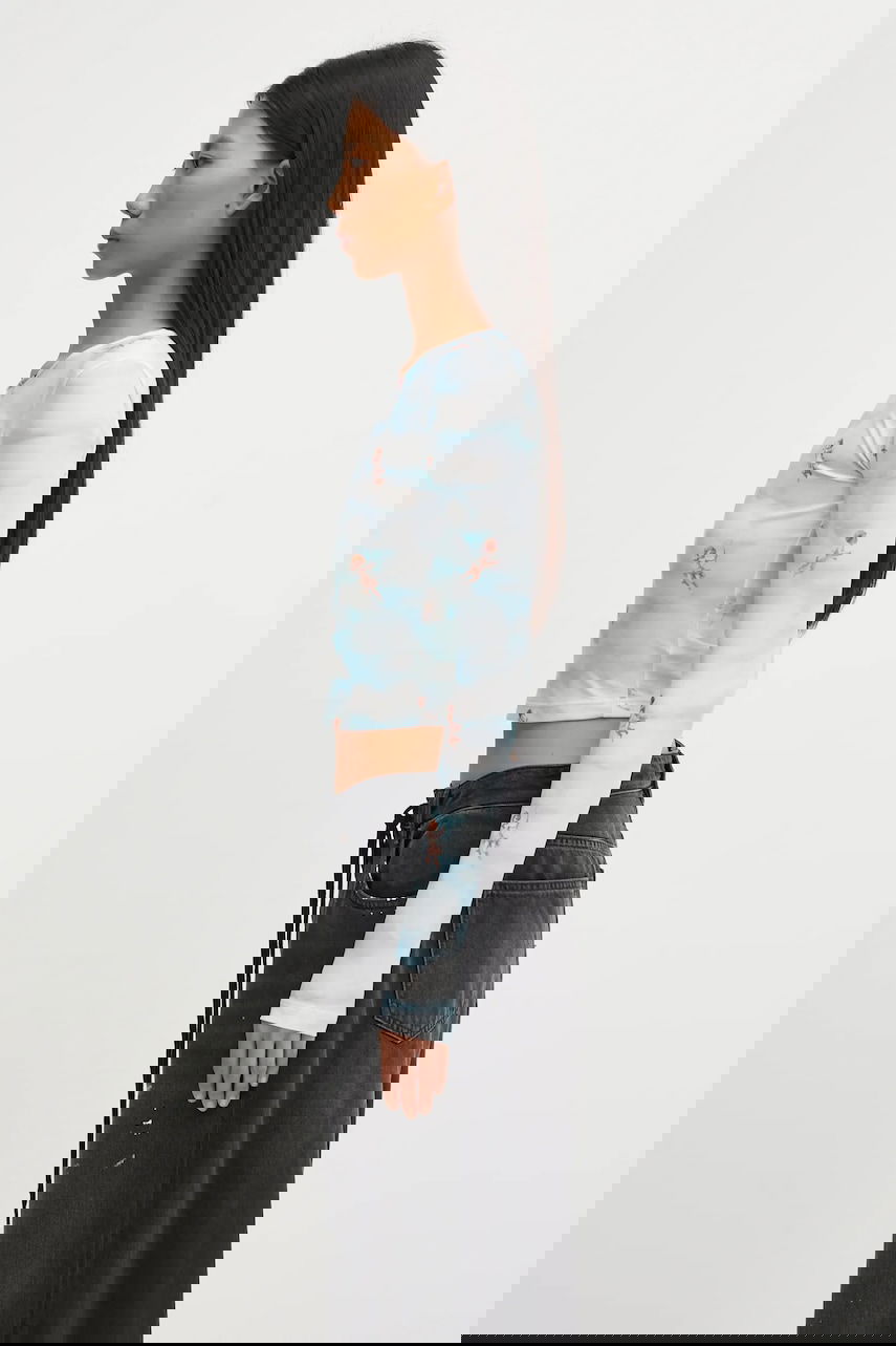 Krop-top Fiorucci Beatitudo Print Long Sleeve Crop Večbarvna | W25FWTLO003LY01BL02, 1