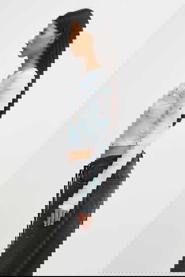 Krop-top Fiorucci Beatitudo Print Long Sleeve Crop Večbarvna | W25FWTLO003LY01BL02, 1