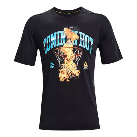 Majica Under Armour Curry Graphic Print Cotton T-Shirt Črna | 1362006-001