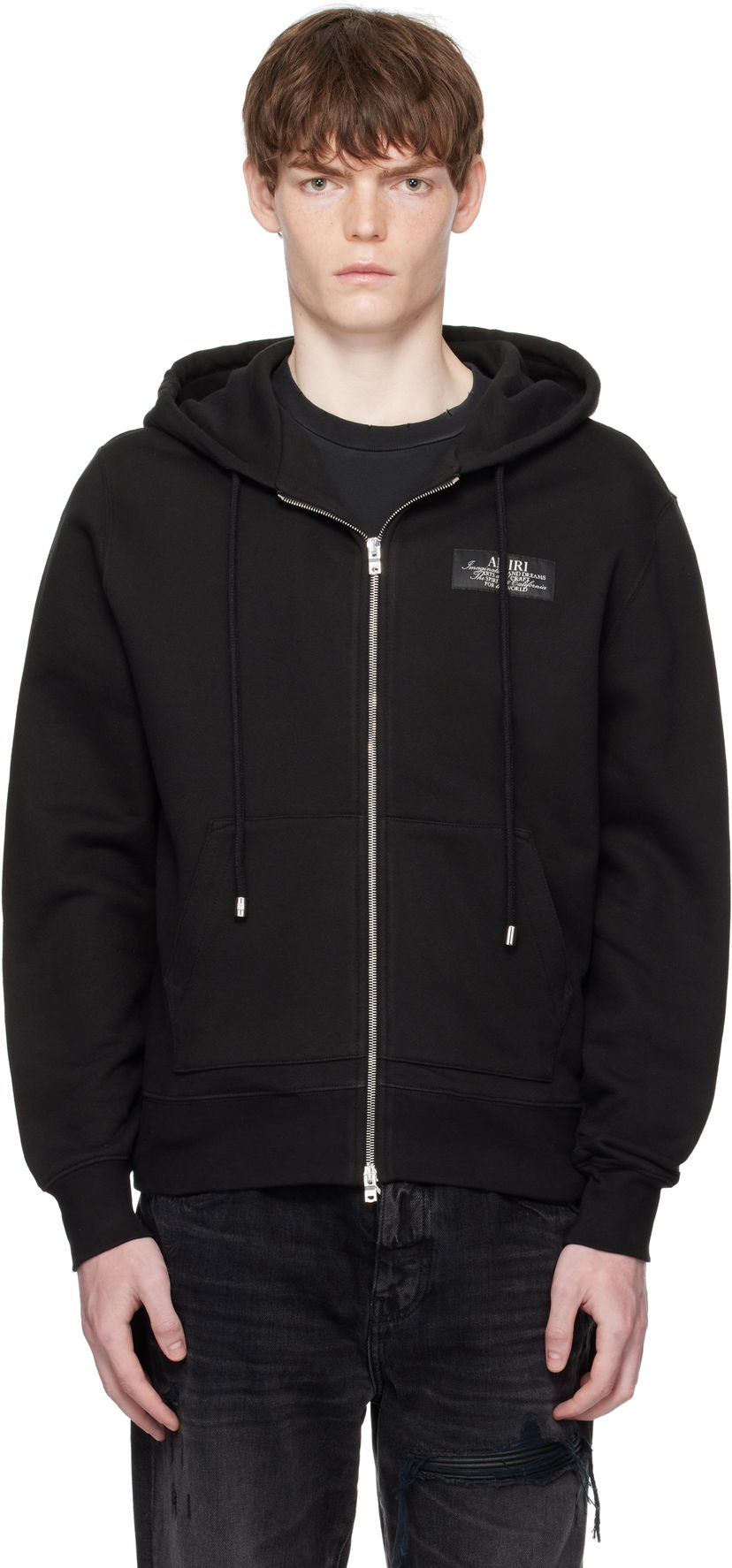 Pulover AMIRI AMIRI 'Amiri Spirit' Zip Hoodie Črna | AMJYHD1118