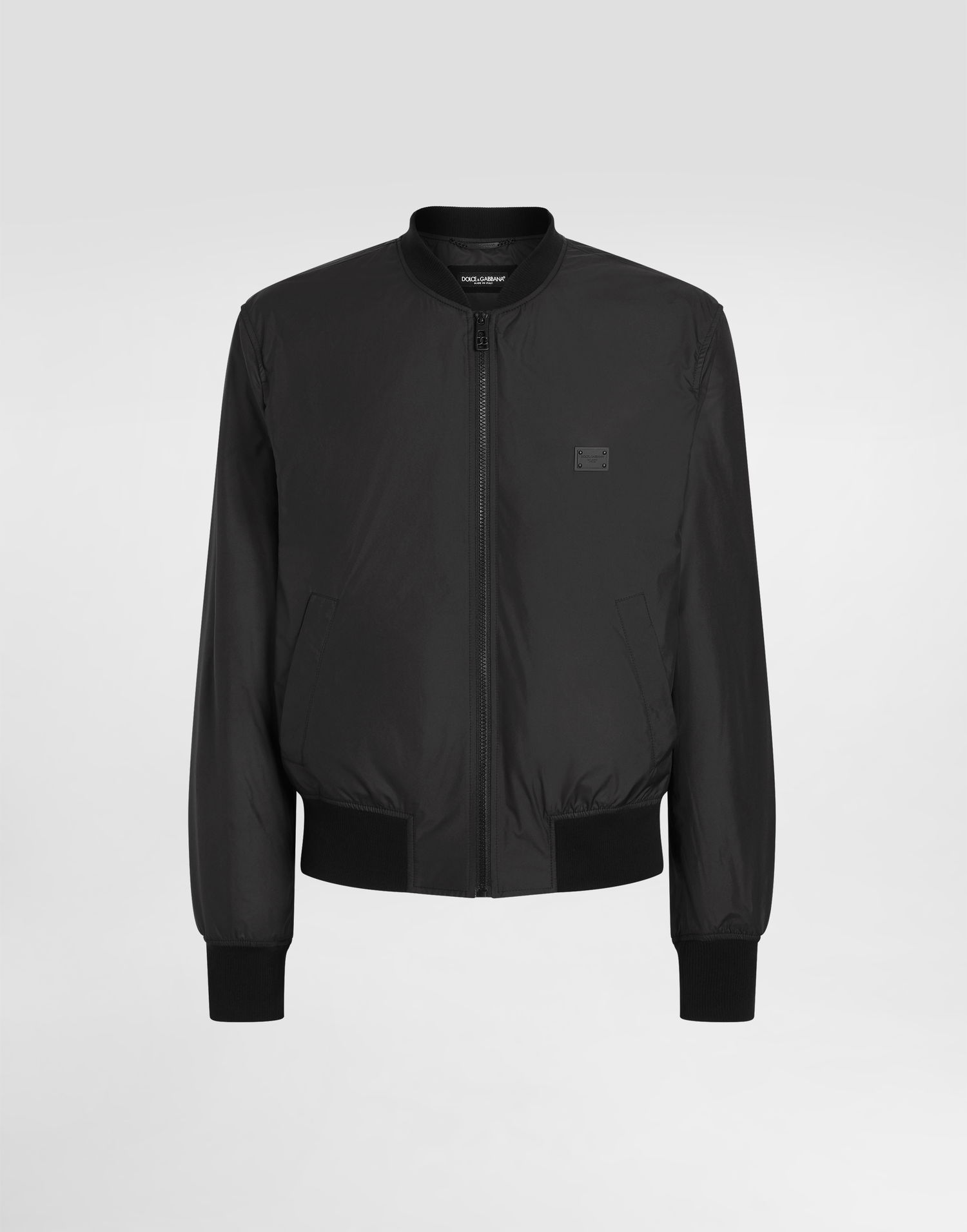 Bomber jakna Dolce & Gabbana Dolce & Gabbana Technical Fabric Bomber Jacket With Tag Črna | G9BLMTFUS27N0000, 0