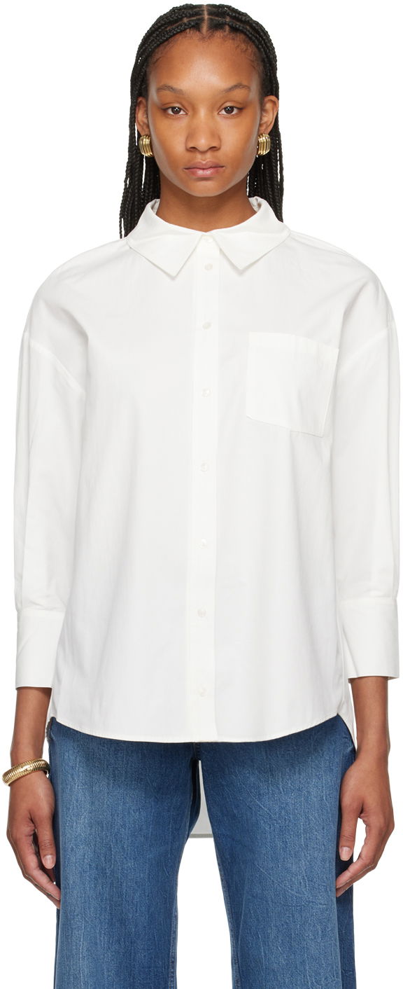Srajce Anine Bing Oversized Shirt Bela | A-09-2006-100