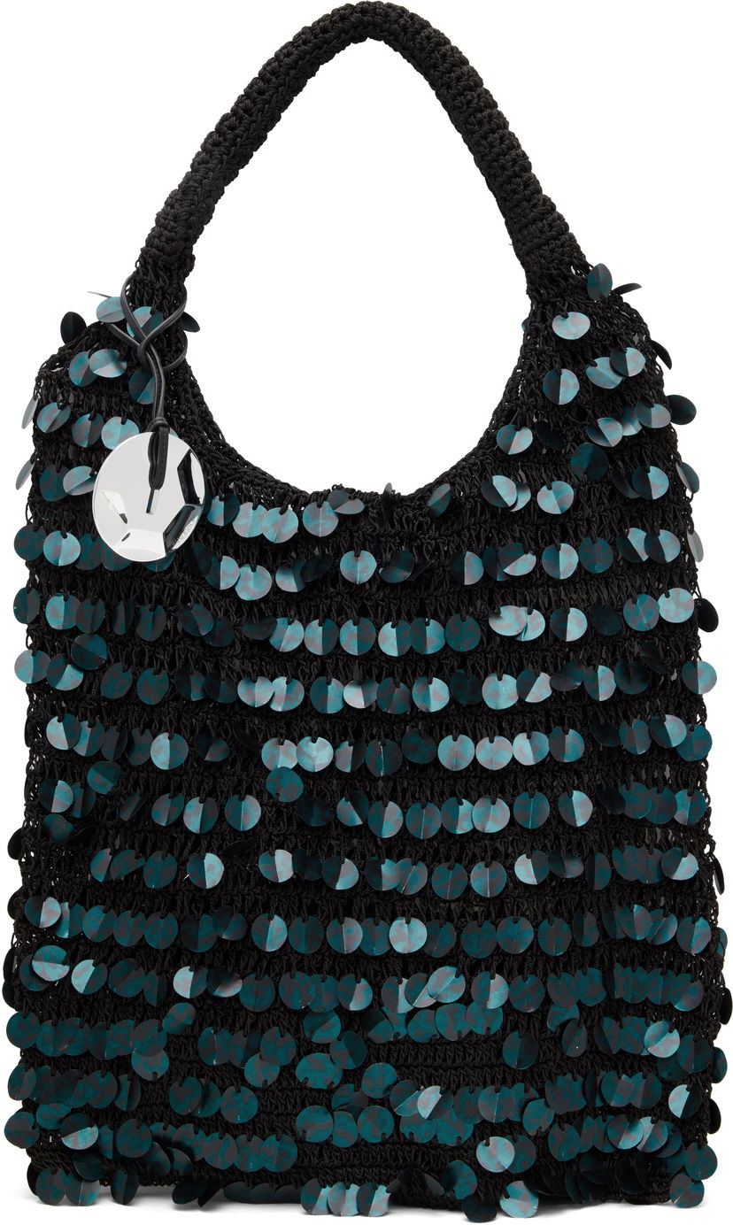 Tote bag JW Anderson JW Anderson Crochet Sequin Shoulder Bag Črna | HB0729-FA0447