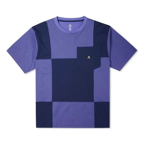 Majica Converse Color Blocked Pocket Jersey T-Shirt Modra | 10023255-A01