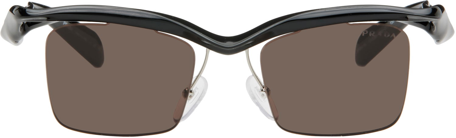 Sončna očala Prada Prada Twisted Frame Square Sunglasses Črna | 0PR A15S 8056262076125, 0