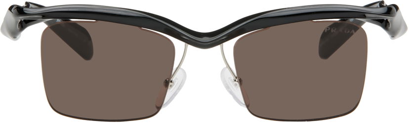 Sončna očala Prada Prada Twisted Frame Square Sunglasses Črna | 0PR A15S 8056262076125