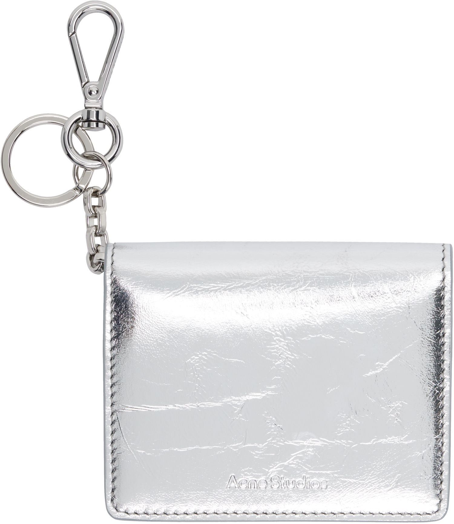 Obeski za ključe Acne Studios Acne Studios Folded Leather Wallet Keychain Kovinski | CG0285-, 0