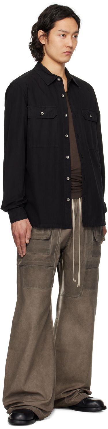 Srajce Rick Owens Rick Owens DRKSHDW Hollywood Overshirt Črna | DU01E3296 P, 3