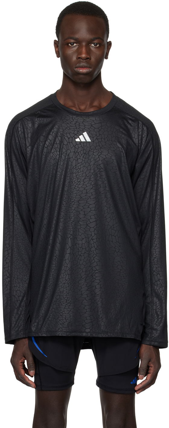 Majica adidas Performance Black Workout Long Sleeve T-Shirt Črna | HS7495