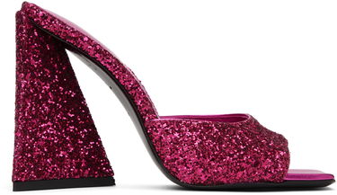 Nega čevljev The Attico Attico Devon Glitter Mules Roza | 227WS000 G001, 0
