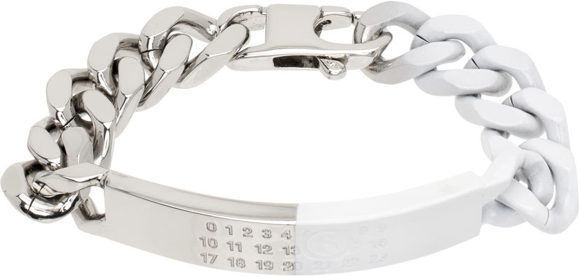 Zapestnica Maison Margiela MM6 Maison Margiela Chain Bracelet Bela | SM6UY0049 P8339