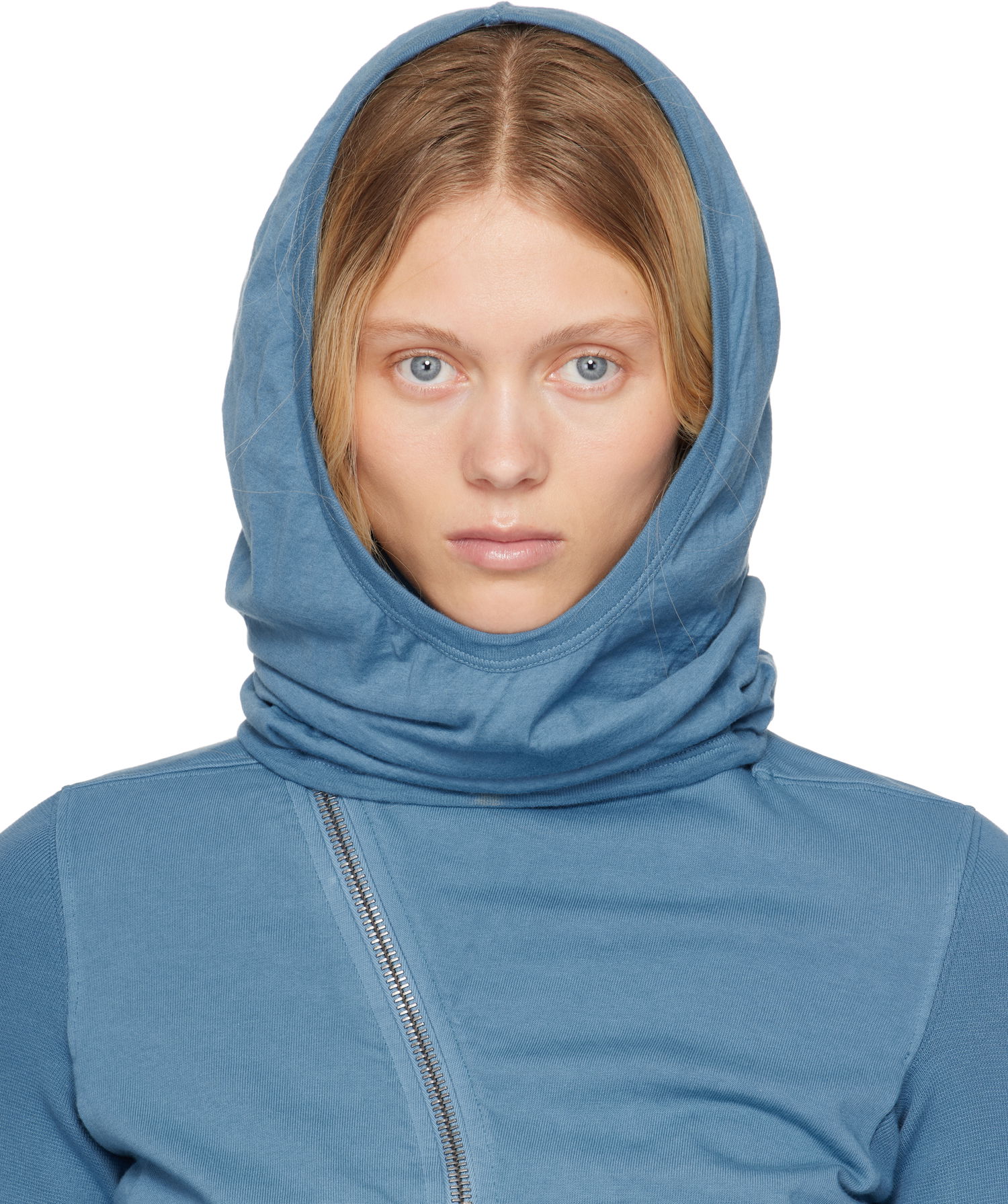 Pulover Rick Owens Rick Owens DRKSHDW Hollywood Grace Hoodie Modra | DS01E3424 BHDB, 0