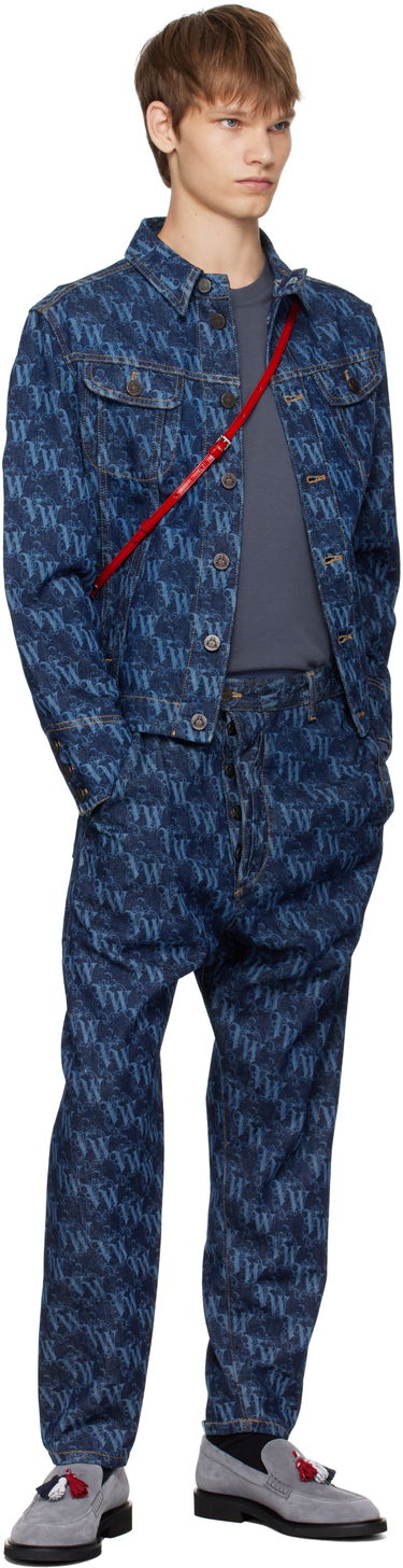 Kavbojke Vivienne Westwood Vivienne Westwood Drunken Patterned Jeans Modra | 3902000X-W014I-AAA-, 3