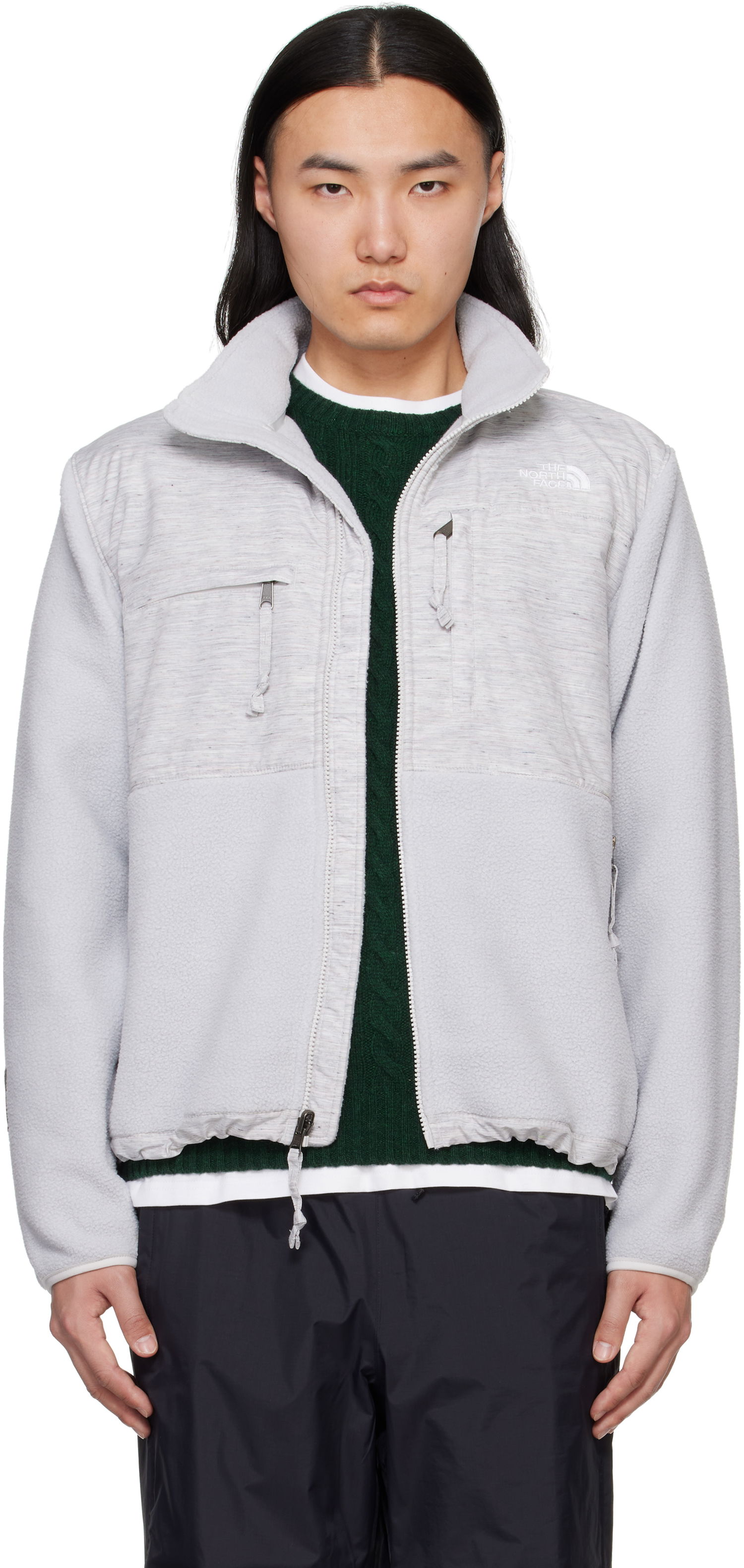 Pulover The North Face Re-Grind Denali Fleece Jacket Siva | NF0A8B5E, 0