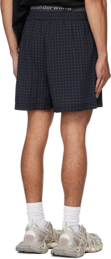 Kratke hlače Alexander Wang Alexander Wang Graphic Shorts Mornarica | 6WC3254099, 2