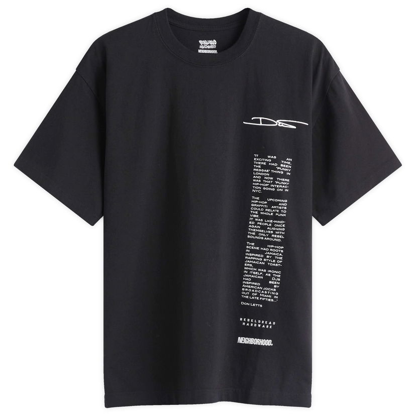 Majica Neighborhood Neighborhood x Rebel Dread Hardware T-Shirt Črna | 242PCDRN-ST02S-BLK