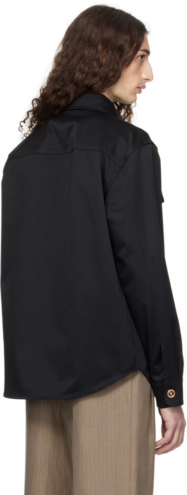 Srajce Versace Versace Gabardine Overshirt Črna | 1017413_1A01718, 2