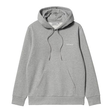 Pulover Carhartt WIP Script Embroidery Hoodie Siva | I033658_00D_XX, 0