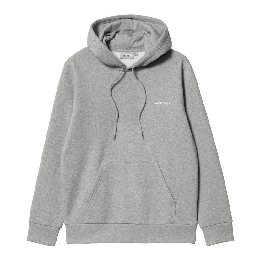 Pulover Carhartt WIP Script Embroidery Hoodie Siva | I033658_00D_XX